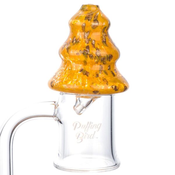Yellow Christmas Tree Themed Carb Cab - 420 Christmas Gift- Puffing Bird - Online Headshop