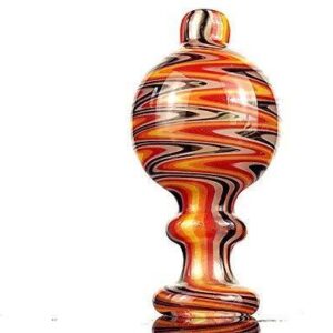 Colorful Twist Flower Glass Cover Carb Cap OD27mm | Free Shipping