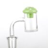 Green Mushroom Glass Carb Cap  Dab Tools For Sale  Free Shipping