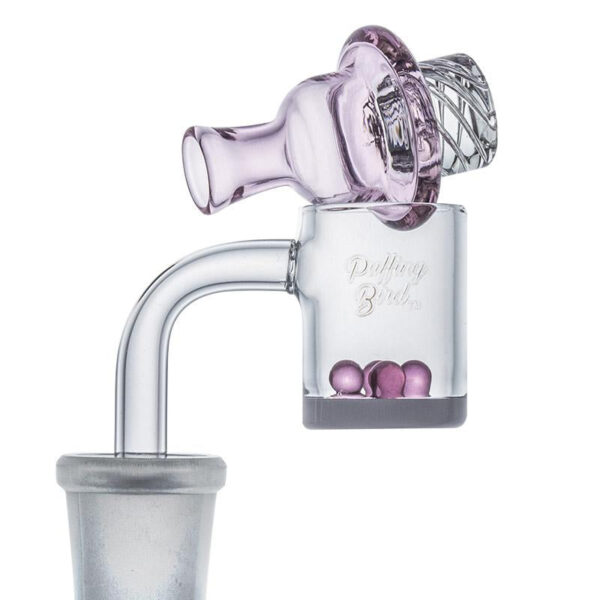 Light Pink Glass Carb Cap For Sale  For Quartz Banger  Free Shipping