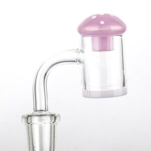 Pink Mushroom Glass Carb Cap | Dab Tools For Sale | Free Shipping
