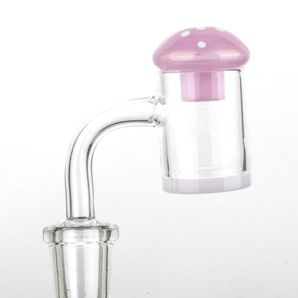 Pink Mushroom Glass Carb Cap | Dab Tools For Sale | Free Shipping