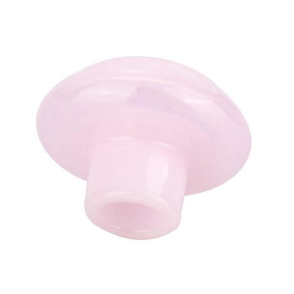 Pink Mushroom Glass Carb Cap | Dab Tools For Sale | Free Shipping