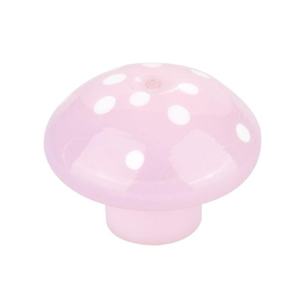 Pink Mushroom Glass Carb Cap | Dab Tools For Sale | Free Shipping