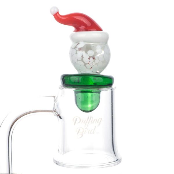 Snow Man Christmas Themed Carb Cap - 420 Christmas Gifts - Puffing Bird - Online Headshop