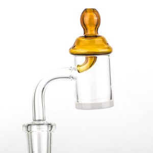Yellow Glass Dab Carb Cap For Sale  For Quartz Banger  Free Shipping